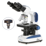 AmScope B270A-KT-3M B270 Series Advanced Student & Professional Binocular Compound Microscope 40X-1600X w/ 3MP USB 2.0 Color CMOS C-mount Camera, one set of 50 pack blank slides, 100 pack cover slips and 25 transfer pipe (6)