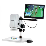 AmScope DM750-2MP-HDM11 DM750 Series Zoom Tabletop Video Inspection Digital Microscope System 0.7X-5X Magnification on Pillar Stand w/ 11.6" Monitor (0)