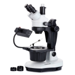 AmScope GM400TY GM400 Series Advanced Jewel Gem Zoom Trinocular Stereo Microscope 7X-90X Magnification on Track Stand (0)