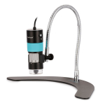 AmScope HHD1300-QSMS10 1.3 MP Professional Handheld Digital USB Microscopes w/ 10X-280X Magnification, LED Ring Illuminator, and Ball-Joint Stand (2)