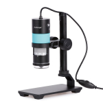 AmScope HHD1300-QSMS10 1.3 MP Professional Handheld Digital USB Microscopes w/ 10X-280X Magnification, LED Ring Illuminator, and Ball-Joint Stand (1)