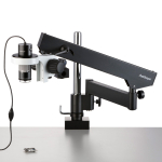 AmScope HHD2100HD-ASB HHD Series All-In-One 2.1MP Professional Polarizing 1080p Handheld Digital HDMI Microscope w/ 10X-280X + LED Ring Illuminator + Articulating Arm Base Plate (0)