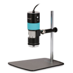 AmScope HHD1300-QSMS10 1.3 MP Professional Handheld Digital USB Microscopes w/ 10X-280X Magnification, LED Ring Illuminator, and Ball-Joint Stand (4)