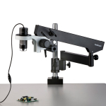 AmScope HHD2100HD-ASB HHD Series All-In-One 2.1MP Professional Polarizing 1080p Handheld Digital HDMI Microscope w/ 10X-280X + LED Ring Illuminator + Articulating Arm Base Plate (3)