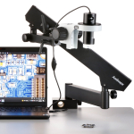 AmScope HHD2100HD-ASB HHD Series All-In-One 2.1MP Professional Polarizing 1080p Handheld Digital HDMI Microscope w/ 10X-280X + LED Ring Illuminator + Articulating Arm Base Plate (11)
