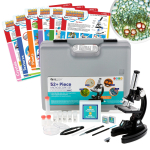 AmScope M30-ABS-KT2-EXCL1 IQCrew Strater KIDS Student Compound Microscope Kit 120X-240X-300X-480X-600X-1200X w/ Metal Arm and Experiment Cards (0)