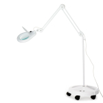 AmScope MAGLED-56-FS 1.75X Magnification 5" Diameter Lens 56 LED 9W Magnifying Lamp w/ Rolling Floor Stand in White (0)