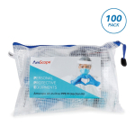AmScope PPE-10PK 50+ Piece Personal Protection Equipment Kit for Business, Travel, Office and Home, 10 Sets (8)