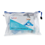 AmScope PPE-10PK 50+ Piece Personal Protection Equipment Kit for Business, Travel, Office and Home, 10 Sets (0)