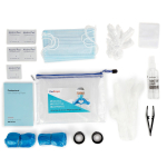AmScope PPE-10PK 50+ Piece Personal Protection Equipment Kit for Business, Travel, Office and Home, 10 Sets (3)