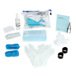 AmScope PPE-10PK 50+ Piece Personal Protection Equipment Kit for Business, Travel, Office and Home, 10 Sets (1)