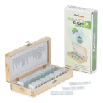 AmScope PS50W-BTN 50pc Prepared Glass Microscope Botany Slide Specimens w/ Wooden Case (0)