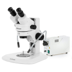AmScope SM-1BRZZ-FOD-10M3 SM-1 Series Super Widefield Zoom Binocular Stereo Microscope 3.5X-180X w/ 150W Halogen Dual Gooseneck Lights and 10MP USB 3.0 C-mount Camera on Track Stand (0)