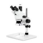 AmScope SM-1TZZ-80S-9M SM-1 Series Zoom Trinocular Stereo Microscope 3.5X-180X w/ 80 LED Compact Ring Light and 9MP USB 2.0 C-mount Camera on Pillar Stand w/ Extra Large Base Plate (0)