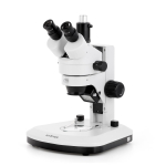 AmScope SM-1TX-RL-3M SM-1 Series Zoom Trinocular Stereo Microscope 3.5X-45X Magnification w/ Dual LED, 3MP USB 2.0 C-mount Camera on Track Stand (0)