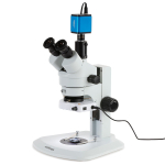 AmScope SM-1TRZZ-80S-HD2GS SM-1 Series Zoom Trinocular Stereo Microscope 3.5X-180X w/ 80 LED Compact Ring Light and 2MP HDMI Global Shutter CMOS C-Mount Camera on Track Stand (0)