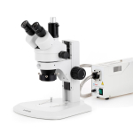 AmScope SM-1TRZZ-FOR-5M3 SM-1 Series Zoom Trinocular Stereo Microscope 3.5X-180X Magnification w/ 150W Halogen Ring Light and 5MP USB 3.0 C-mount Camera on Track Stand (0)