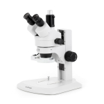 AmScope SM-1TRZZ-FRL-HD22 SM-1 Series Zoom Trinocular Stereo Microscope 3.5X-180X Magnification w/ 8W Fluorescent Ring Light and 2MP HDMI CMOS C-Mount Camera on Track Stand (1)
