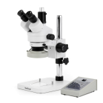 AmScope SM-1TSZZ-80AM-AF2 SM-1 Series Zoom Trinocular Stereo Microscope 3.5X-180X w/ 80 LED Direction Variable Ring Light and 1080P 2MP HDMI Auto-focus Camera on Pillar Stand (1)