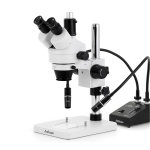 AmScope SM-1TSZZ-L6W-14M3 SM-1 Series Zoom Trinocular Stereo Microscope 3.5X-180X w/ 6W Dual-Gooseneck LED Illuminator and 14MP USB 3.0 C-mount Camera on Pillar Stand (0)