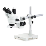 AmScope SM-3TP-64S SM-3 Series Simul-Focal Zoom Trinocular Stereo Microscope 7X-45X Magnification with 64 LED Ring Light (0)