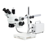 AmScope SM-3TPY-30WR-M SM-3 Series Simul-Focal Zoom Trinocular Stereo Microscope 7X-90X w/ 30W LED FO Ring Light and 1.3MP USB 2.0 C-mount Camera on Single Arm Boom Stand (0)