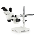 AmScope SM-3TYY-144A-HD4U Zoom Trinocular Stereo Microscope 7X-135X Magnification, SM-3 Series on Single Arm Boom Stand + Four-Zone 144-LED Ring Light + 4K 8MP HDMI Camera (5)