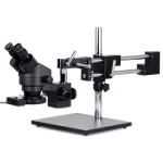 AmScope SM-4BZ-FRL-WB SM-4B Series Boom Stand Stereo Microscope 3.5X-90X Magnification w/ Fluorescent Light For Circuit Board Assembly (0)