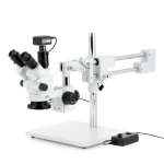 AmScope SM-4NTPX-144-3M SM-4 Series Trinocular Stereo Microscope 3.5X-45X Magnification with 144 LED Ring Light and 3MP USB 2.0 (3)
