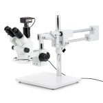 AmScope SM-4NTPZ-FRL-18M3 SM-4 Series Simul-Focal Lockable Zoom Trinocular Stereo Microscope 3.5X-90X with 8W Ring Light and 18MP USB 3.0 (3)