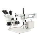 AmScope SM-4TZZ-30WR-HD4U SM-4 Series Zoom Trinocular Stereo Microscope 3.5X-1144X Magnification + 30W Cold Fiber Optic Ring Light Illuminator (3)