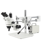 AmScope SM-4TX-30WY-HD4U SM-4 Series Zoom Trinocular Stereo Microscope 3.5X-45X Magnification + 30W Cold Fiber Optic Double Gooseneck Illuminator (2)