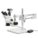 AmScope SM-4TZ-144A-5M SM-4 Series Zoom Trinocular Stereo Microscope 3.5X-90X Magnification with Multi-Zone 144 LED and 5MP USB 2.0 (1)