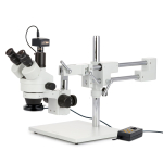 AmScope SM-4TZ-144A-5M SM-4 Series Zoom Trinocular Stereo Microscope 3.5X-90X Magnification with Multi-Zone 144 LED and 5MP USB 2.0 (2)