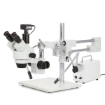 AmScope SM-4TPX-30WY-3M3 SM-4 Series Simul-Focal Zoom Trinocular Stereo Microscope 3.5X-45X Magnification with 30W LED Lights and 3MP USB 3.0 (1)