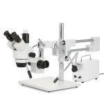 AmScope SM-4TPX-30WY-3M3 SM-4 Series Simul-Focal Zoom Trinocular Stereo Microscope 3.5X-45X Magnification with 30W LED Lights and 3MP USB 3.0 (0)