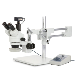 AmScope SM-4TPZ-80AM-18M3 SM-4 Series Simul-Focal Zoom Trinocular Stereo Microscope 3.5X-90X Magnification with 80 LED Ring Light and 18MP USB 3.0 (2)