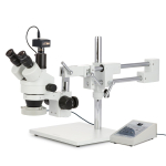 AmScope SM-4TPZ-80AM-18M3 SM-4 Series Simul-Focal Zoom Trinocular Stereo Microscope 3.5X-90X Magnification with 80 LED Ring Light and 18MP USB 3.0 (1)