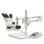 AmScope SM-4TPZ-80AM-18M3 SM-4 Series Simul-Focal Zoom Trinocular Stereo Microscope 3.5X-90X Magnification with 80 LED Ring Light and 18MP USB 3.0 (0)