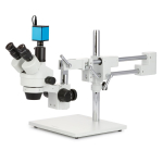 AmScope SM-4TP-AF25 SM-4 Series Simul-Focal Zoom Trinocular Stereo Microscope 7X-45X Magnification with 1080P 5MP HDMI (1)