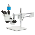 AmScope SM-4TP-AF25 SM-4 Series Simul-Focal Zoom Trinocular Stereo Microscope 7X-45X Magnification with 1080P 5MP HDMI (2)