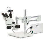 AmScope SM-4TPX-FOR-3M3 SM-4 Series Simul-Focal Zoom Trinocular Stereo Microscope 3.5X-45X Magnification with 150W Halogen Ring Light and 3MP USB 3.0 (2)