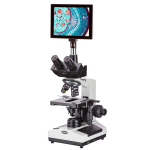 AmScope T390-TP T390 Series Biological Trinocular Compound Microscope with 9.7" Touchscreen Imaging System (0)