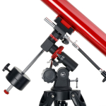 AmScope TLS-MEQ-60800 AmScope Refractor EQ Telescope with Equatorial Mount, 60mm Aperture, 800mm Focal Length, Stainless Steel Tripod and Red Dot Finder (4)