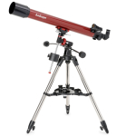 AmScope TLS-MEQ-70900 AmScope Refractor EQ Telescope with Equatorial Mount, 70mm Aperture, 900mm Focal Length, Stainless Steel Tripod and Red Dot Finder (0)
