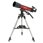 AmScope TLS-PAZ-102600 AmScope Refractor ALT-AZ Telescope with Altitude Azimuth Mount, 102mm Aperture, 600mm Focal Length, Stainless Steel Tripod and Red Dot Finder (0)