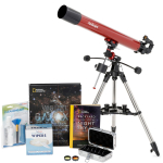 AmScope TVB-80900-CSMC1 Professional Telescope Bundle Cosmic Series featuring 80mm Aperture, 900mm Focal Length Refractor Telescope (2)
