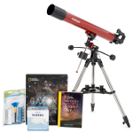 AmScope TVB-80900-CSMC1 Professional Telescope Bundle Cosmic Series featuring 80mm Aperture, 900mm Focal Length Refractor Telescope (0)