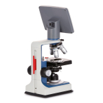 AmScope B120C-R-DMH18070 B120C-R Series USB-C Rechargeable Student Binocular Compound Microscope 40X-2500X Magnification with 7in Digital Display Camera Head (1)