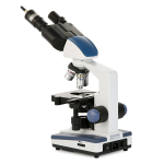 AmScope VB-B120C-PLAT-WF Binocular Compound Microscope 40X-2500X w/ LED, 3D Stage + Wi-Fi 2.0MP Camera, 6pc Tweezers, 100pc Slides, Blank Slide Kit (7)